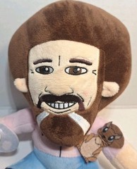 Bob Ross with Paint Brush & Palette Plush 8”
