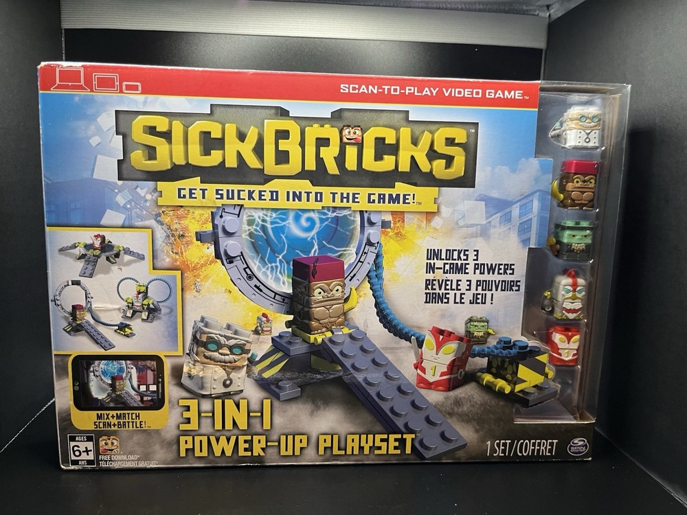Sick Bricks 3-in-1 Power-Up Action Playset With Five Figures Brand New