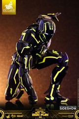 Hot Toys Neon Tech Iron Man 2.0 Black & Yellow Figure MMS523-D29