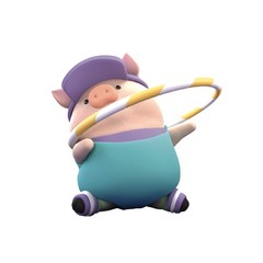 TOP Lulu The Piggy Blind Box Figures – Fitness Club Series Home Desk Decorations