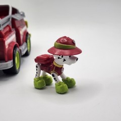 Paw Patrol Marshall Jungle Rescue Fire Truck Vehicle Figure Complete