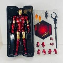 Marvel Avengers Iron Man Mark 3 MK3 Ironman Toy LED Light Action Figure Model