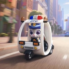 NEW MINISO Disney Zootopia Dudu Fun Car Series Blind Box Figure Toys Gift