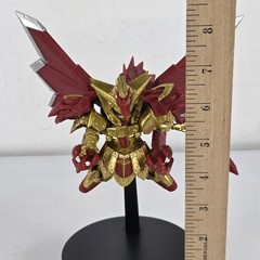 Bandai Superior Dragon SD- Burning Gundam Master Gundam Figure Gold Red W/ Stand