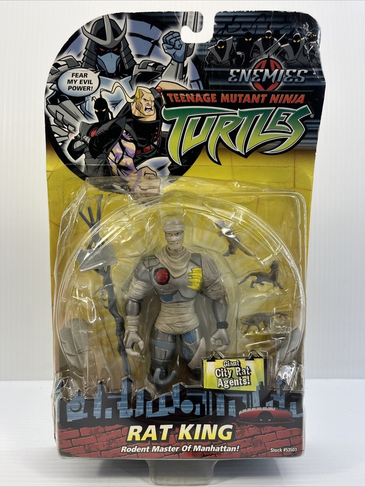 TMNT Teenage Mutant Ninja Turtles Enemies RAT KING Figure Playmates 2006 READ