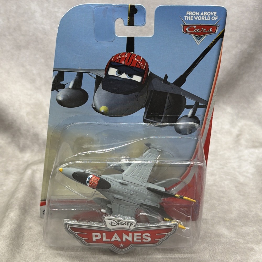 Disney Planes Echo Premium Die-Cast Navy Fighter Jet Airplane (2012, Mattel)