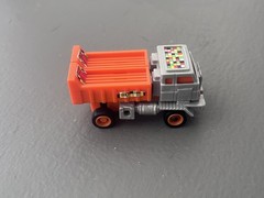 Robotron Loadtron Dump Truck. Orange Gray. Buddy L. Vintage. 1984.