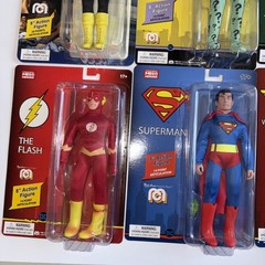 Mego DC LOT OF 11 FIGURES BATMAN, FLASH, SUPERMAN, LANTERN, ARROW, SHAZAM, NEW