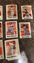 SOUGHT AFTER 2000 MLB Baseball Break Bulk Auctions Starting Lineup Cards