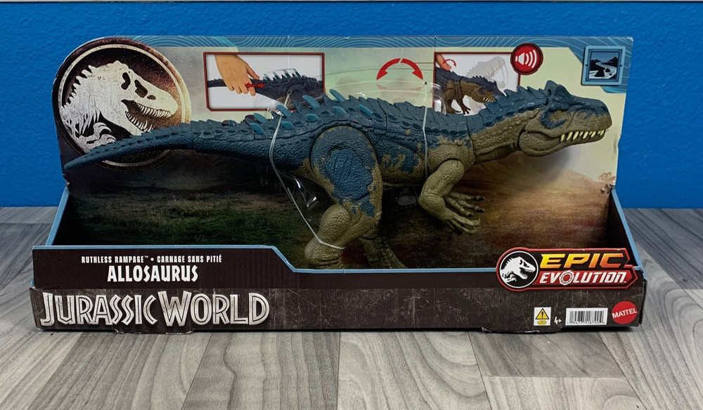 Mattel Jurassic World Epic Evolution Ruthless Rampage Allosaurus Figure