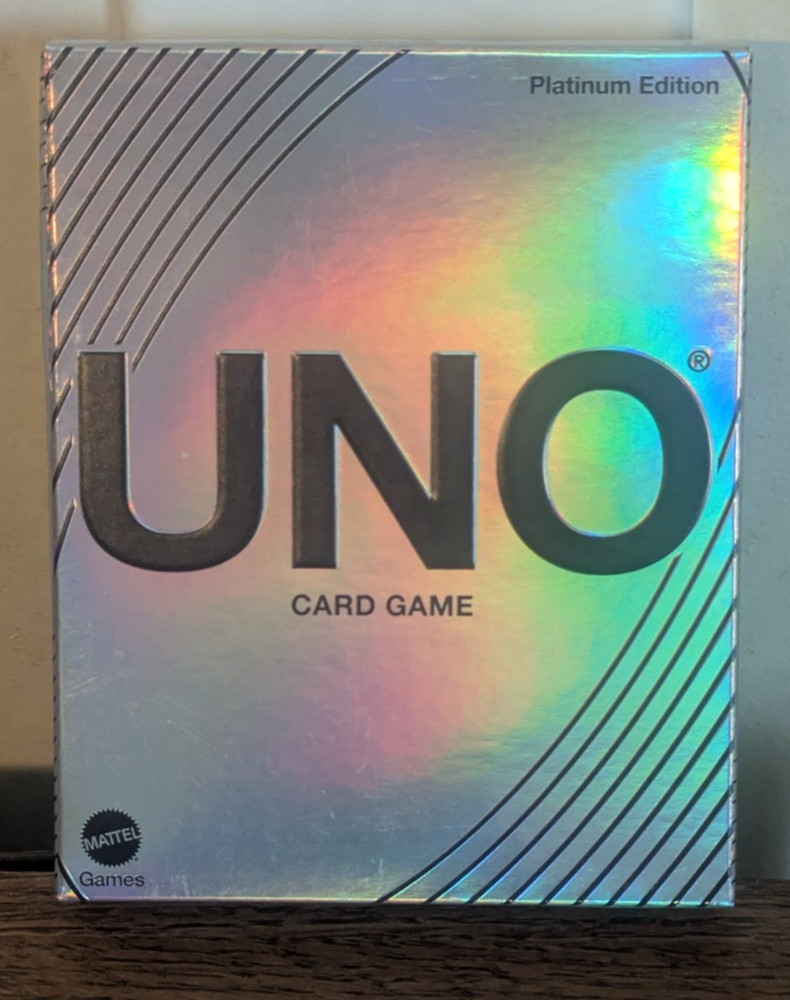 UNO FANDOM: PLATINUM EDITION /UNO GAME CARDS /MATTEL CREATIONS (NEW)