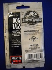 Jurassic World Fallen Kingdom DOG TAG /STICKER U-Pick-1 Bulls i Toys