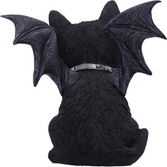 Nemesis Now Vampuss Black Bat Cat Figurine 16cm, Resin, Black, Black Bat Cat Fig