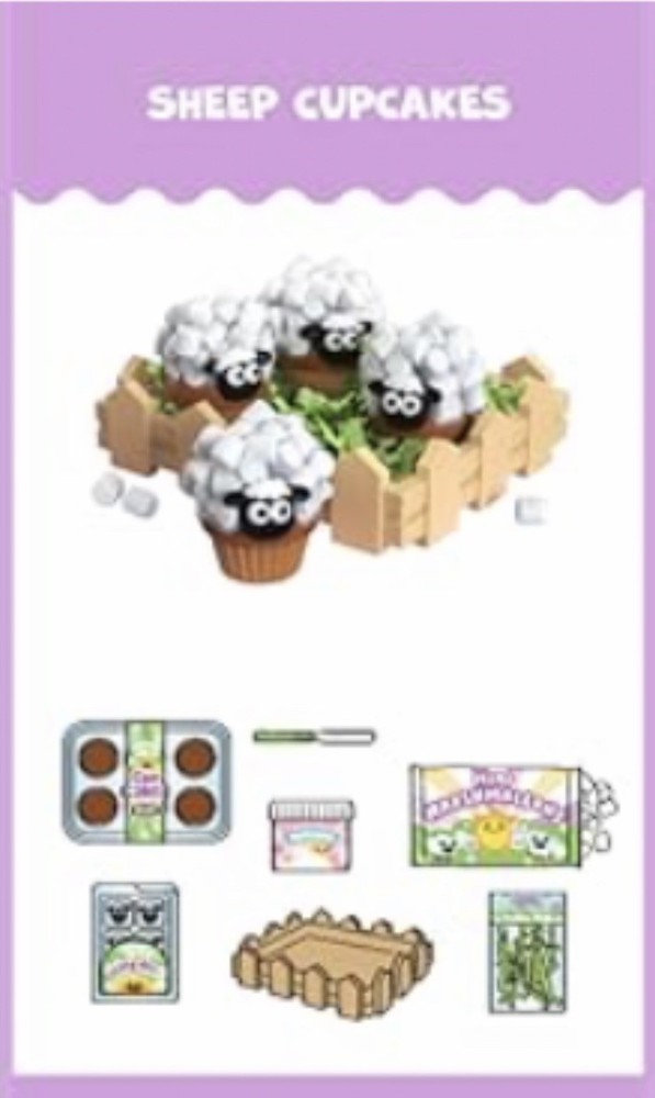 NEW! MGA’s Miniverse Make It Mini Spring Series 3 Sheep Cupcakes