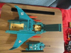 Vintage 1989 Kenner Mega Force BACKLASH Air Assault Rapid Deployer Attack Jet