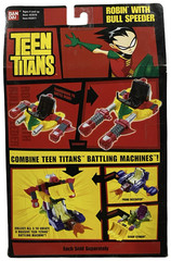 Teen Titans Robin w Bull Speeder Action Figure/Vehicle Set NEW 2005 Bandai Go