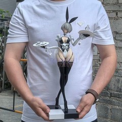 Anime Figure Inspired by 2B 45cm 1/4 PVC Bunny Model Yorha Figurine Doll Adults