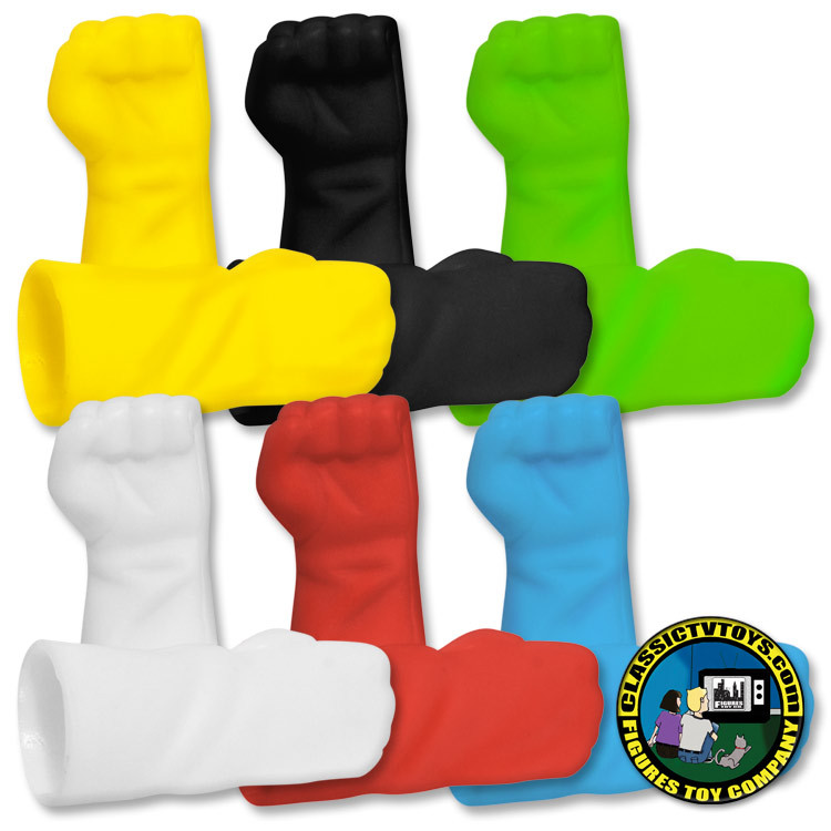 6 Pair of Closed Fisted Molded Gloves for Retro 8 inch figures