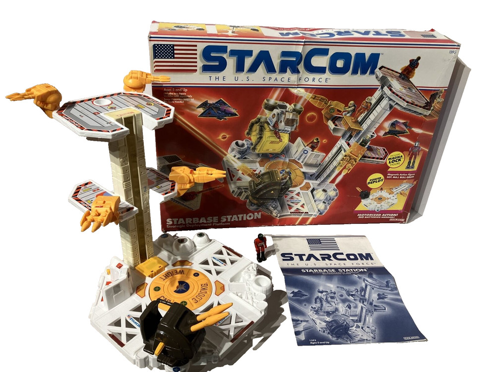 Vintage 1987 StarCom Space Force Starbase Station/Platform w/Box PLEASE READ