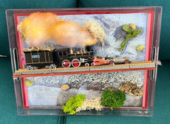 BACK TO THE FUTURE TRAIN DISPLAY custom 1 of a kind its not a card and hot whee
