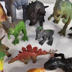Dinosaur Toy Lot of 21 Mixed Age Size & Make Hard Plastic Prehistoric