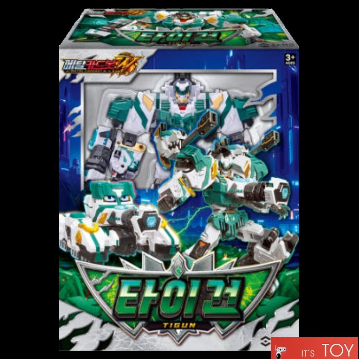 Metal Cardbot W TIGUN Green Tiger Tank Transforming Robot Car Weapon Toy 2025