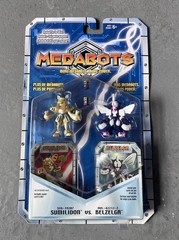 1999 Hasbro MEDABOTS Sumilidon vs. Belzelga Action Figures MOC