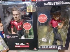 (2 figures) 6″ Tom Brady and Tiger Woods collectibles figures