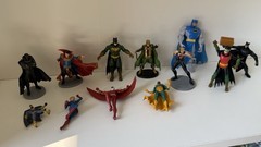 Marvel DC Superhero Action Figure Lot of 12 Batman Loki Vision Hawkeye Robin