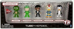 TUBE HEROES 5pk Mini Figures NEW IN BOX.