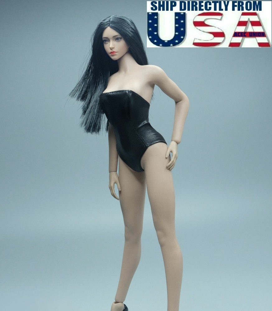 1/6 Leather Bodysuit Outfit For 12″ Female Figure TBLeague PHICEN Hot Toys KUMIK