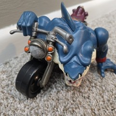1995 Mattel Street Sharks Ripster Rip Rider Motorcycle Figure Loose Arm