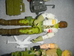 1980s 1990s G.I. GI Joe Accessories Weapons Action Figures Vintage ARAH 3.75 Lot