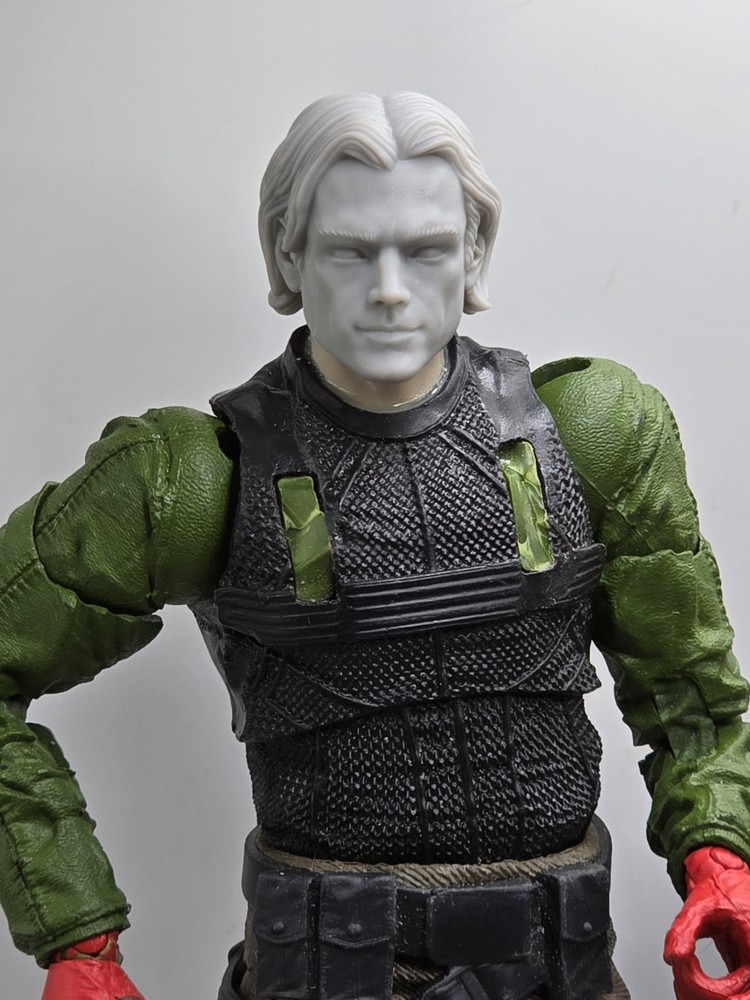 3d Print DEMON GHOST HUNTER SAM PADALECKI HEAD 1:10 7″ SELECT DC MULTIVERSE