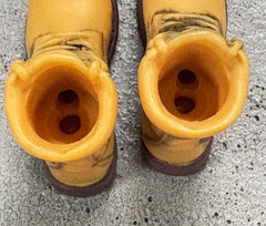 SU-MBT-BRN: 1/12 Worker Boots for 6″ Romankey Nota NW Toys body – Brown