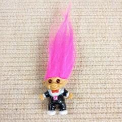 VTG Ace Novelty Jewel Belly Mini Troll Doll Lot of 7 Lucky Gemstone Charm 1.5″