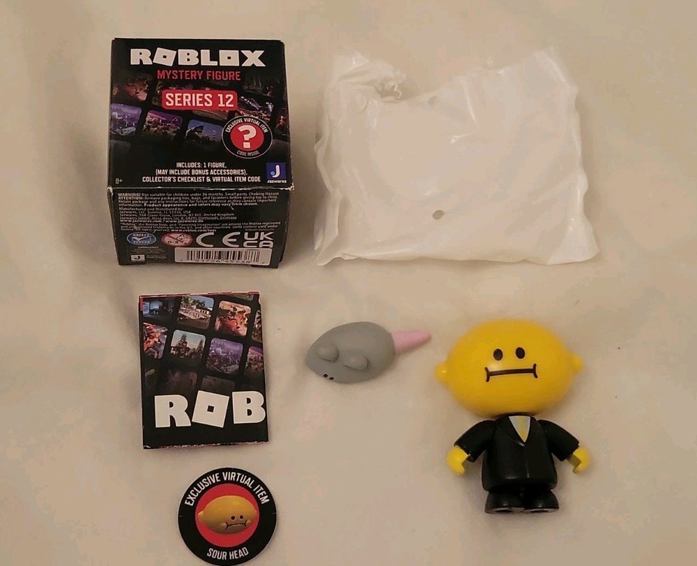 Roblox Series 12 TOWER HEROES: SOUR SUIT Figure + SOUR HEAD Virtual Item Code