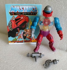 VINTAGE 1984 MOTU MASTERS OF THE UNIVERSE HE-MAN ROBOTO 100% w/COMIC