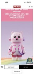 Mega Space Molly 400% and 100% Sweet Messages Bear New Open Box
