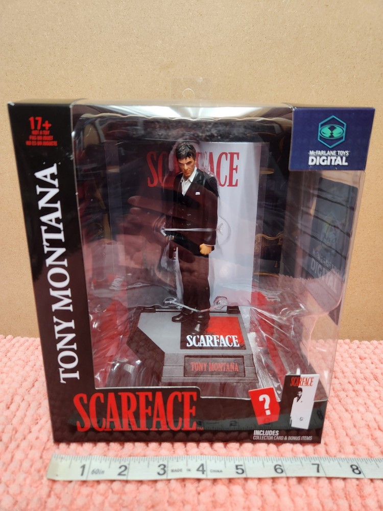 McFarlane Movie Maniacs Scarface “Tony Montana” Figure 7″ w/ Digital Code NEW