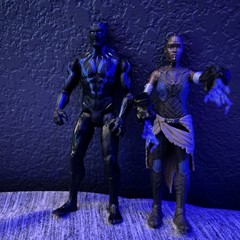 9 Marvel Action Figures Including Hawkeye, Black Panther, Doctor Strange(3), etc