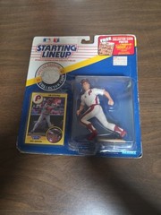 1991 Starting Lineup Figure MLB Len Dykstra Philadelphia Phillies W/Coin NIP