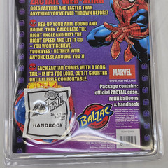 Vintage Spiderman Toy Web Shooter Water Ball 2001 Marvel Catpro Balzac NOS