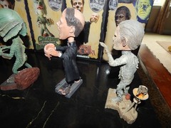 UNIVERSAL MONSTERS BOBBLEHEADS COMPLETE SET 7 NECA 2006 CREATURE PHANTOM MUMMY +