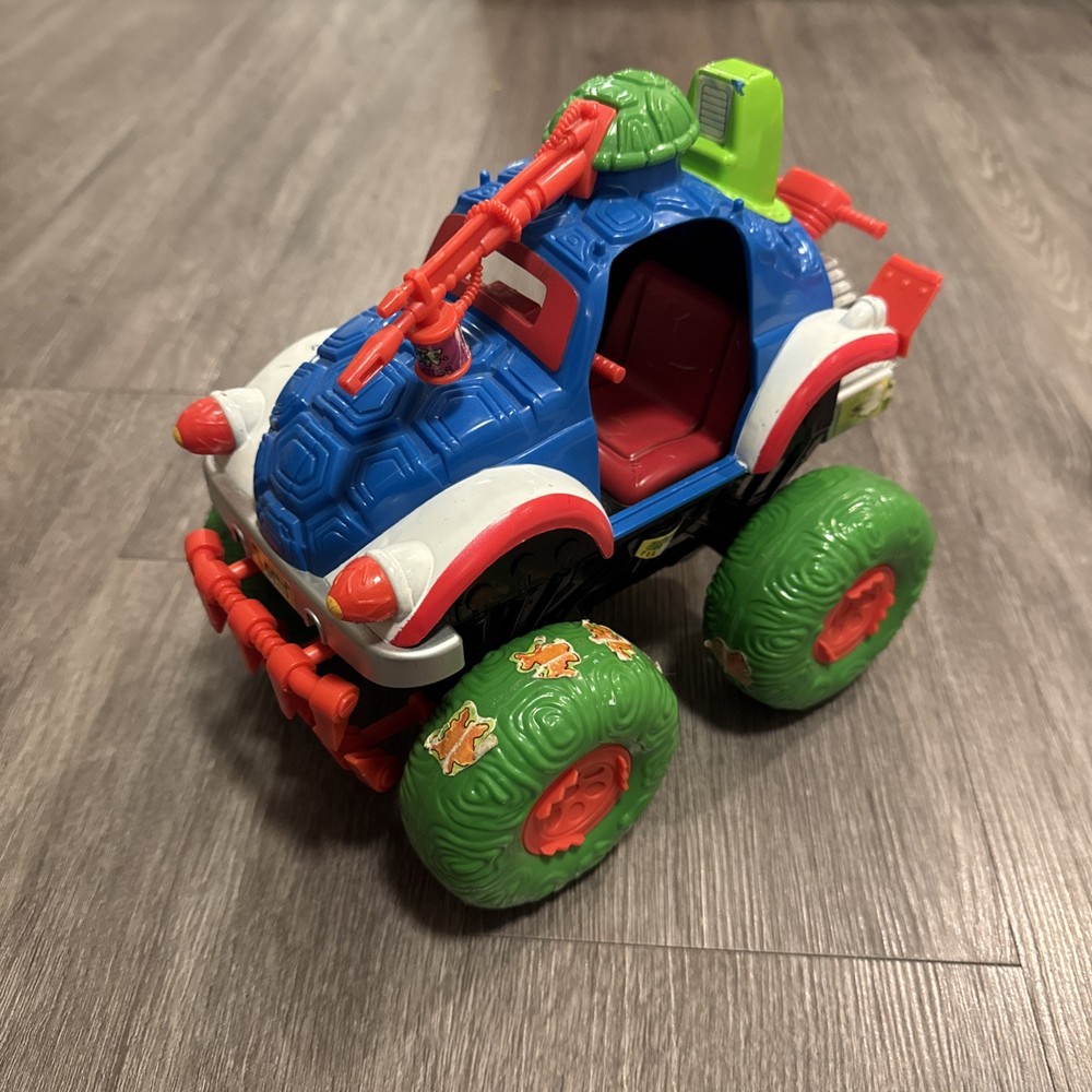Vintage Ninja Turtles TMNT 1991 4X4 Shell Top Dune Buggy Truck Vehicle Car