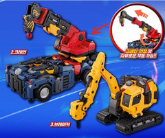 Metal Cardbot W Solidhorn Transforming Robot Toy Action Figure Korea Animation
