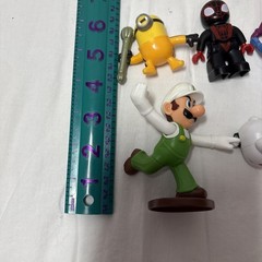 Small Toy Lot Of 5 Minion Spider-Man Luigi Rabbit Fortnite