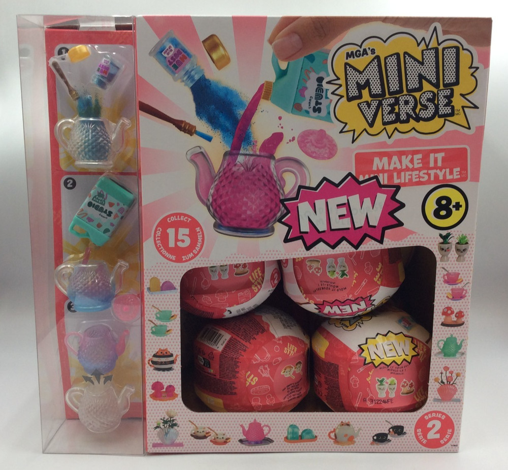 MGA’s Miniverse Make It Mini Lifestyle Series 2, Mystery🎈DISPLAY CASE OF 15🎈