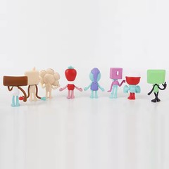 8pcs/Set Anime Dandy’s World Action Figure Toy Cartoon Dandy World Horror Game