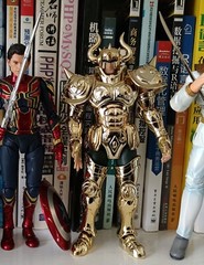 MST Saint Seiya Cloth Myth EXM 24k Gold Taurus Aldebaran model metal cloth *
